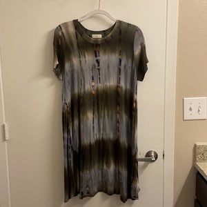 Ginger G Tie-Dye Tshirt Dress Size M